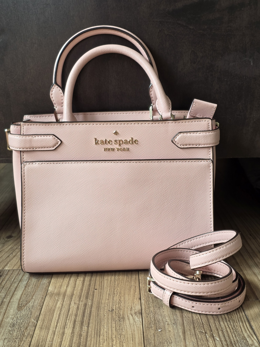 Kate Spade New York Staci Satchel  in Chalk Pink
